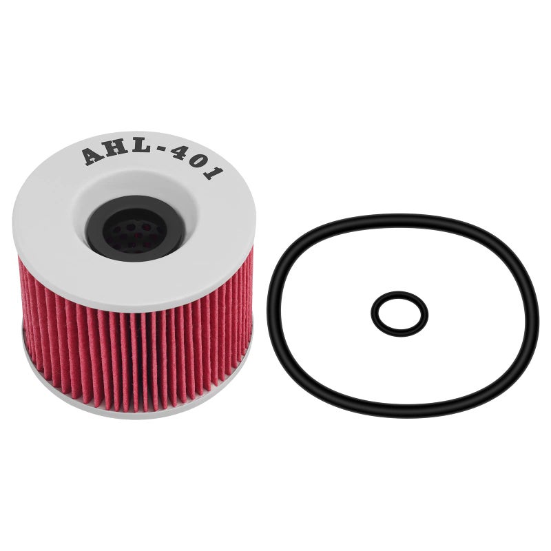 AHL 401 Oil Filter 16099-003 Compatible with Kawasaki EX250R Ninja 250 1986-2012 KZ440A/KZ440D 440 1980-1983 KZ750E KZ750 E 750 1980-1982 - Image 1